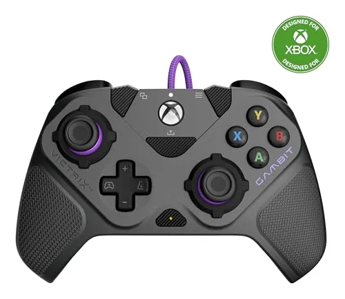 Turtle Beach Victrix Gambit Prime Wired Tournament Controller für Xbox Series X, S, Xbox One und PC - Offiziell lizenziert von Xbox, austauschbare Daumen-Sticks, zuweisbare Tasten