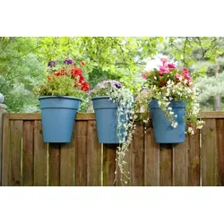 KHW Balkonkasten Flowerclip (Set, 3 St) in blau von KHW