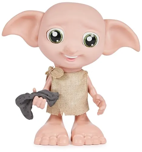 Interaktive Dobby Elfenpuppe von Harry Potter - Puppen mit über 35 Lauten und Phrasen, bringt den ikonischen Dobby zum Leben und ist das perfekte Geschenk für Harry Potter Fans ab 6 Jahren.