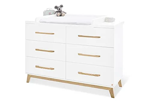 PINOLINO Wickelkommode Riva extrabreit in weiß von Pinolino