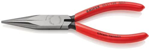KNIPEX 30 21 160 Langbeckzange mit Kunststoff überzogen schwarz atramentiert ...