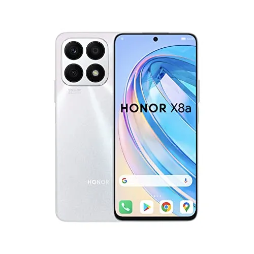 Honor X8a 128GB/6GB RAM Dual-SIM - Titanium Silver - Simlockfreies Handy mit 128GB Speicher, 6GB RAM und Dual-SIM für maximale Flexibilität und Leistung.