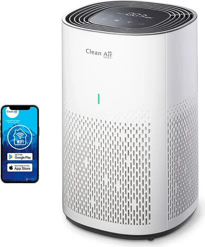 Clean Air Optima CA-505 Smart - Intelligenter HEPA Ionisator Luftreiniger - Luftreiniger für Räume bis 50m², bietet leisen Betrieb unter 10dB im Schlafmodus und sorgt für 250m³ partikelfreie Luft pro Stunde.