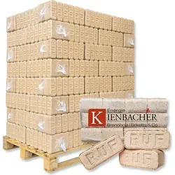 RUF Hartholzbriketts | 96 x 10 kg auf Palette | Energie Kienbacher®