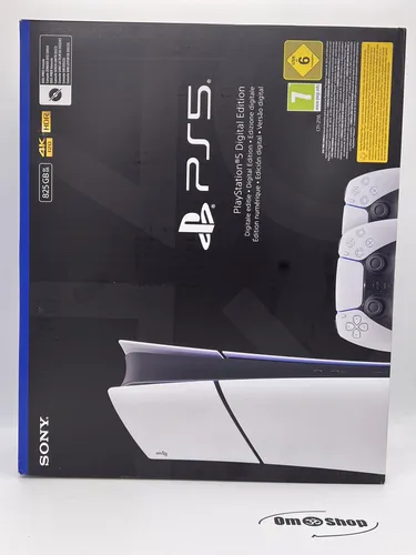 Sony PlayStation 5 Slim Digital Edition mit zusätzlichem Controller Weiß - Entdecke die PlayStation 5 Slim Digital Edition mit einem zusätzlichen weißen DualSense Controller. Kompakt, leistungsstark und mit 825 GB Speicher für ein beeindruckendes Gaming-Erlebnis in 4K.