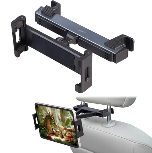 Callstel Tablethalter Auto: Universal-Kopfstützhalterung für Tablet mit 4,7