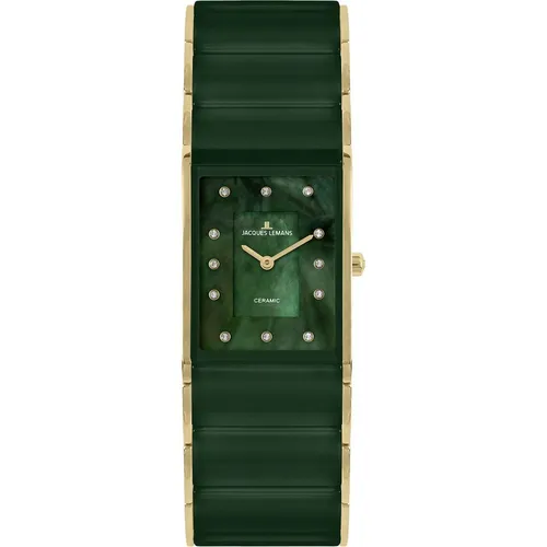 JACQUES LEMANS Damenuhr High Tech Ceramic 1-1940M in gold von Jacques Lemans