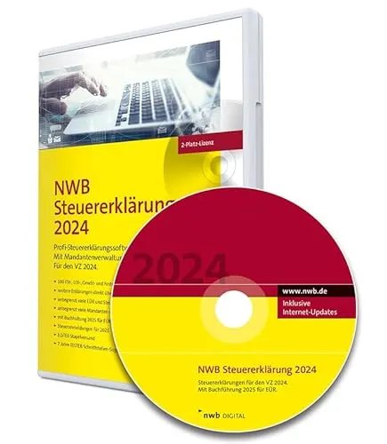 NWB Steuererklärung 2024 – 2-Platz-Lizenz von NWB Verlag