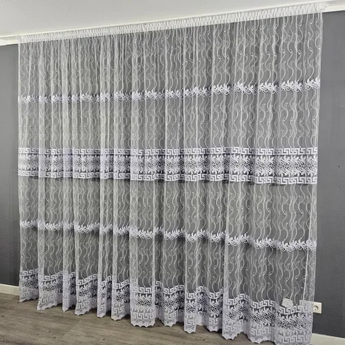 Gardinen by Justyna Tüll mit Muster in weiß von Gardinen by Justyna