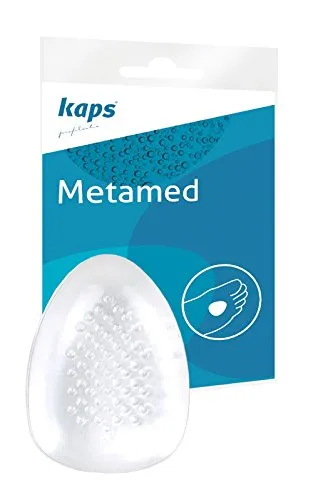 Kaps Orthopädische Fußstütze, Einlegesohle zur Plantarfasziitis und Mortons Neurom Linderung, Mittelfußpolster, Stressreduzierende Spreizfußpelotte, Metamed