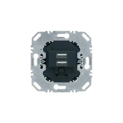 Berker Schalter 260205 USB Ladesteckdose 230V, 2fach, 3.0A von Hager