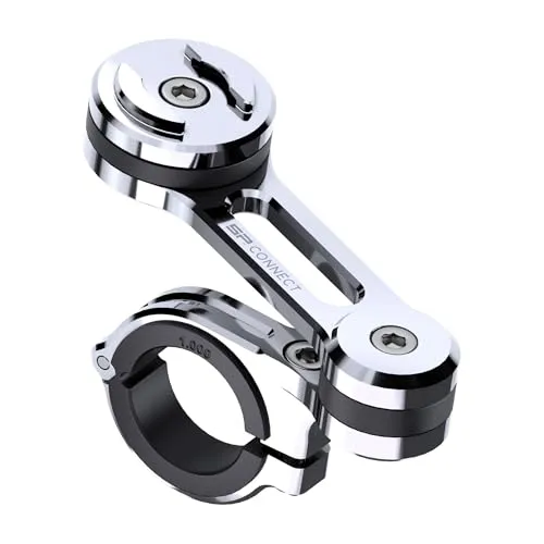 SP Connect SPC+ Moto Mount Pro - Verchromte Halterung für dein Smartphone - Handy-Gadget für Motorradfahrer: Ultrastabile Halterung mit 360° Verstellbarkeit, sicherer Twist-to-Lock-Verriegelung und kompatibel mit SPC+ und SPC. Perfekt für Navigation und Musik während der Fahrt.