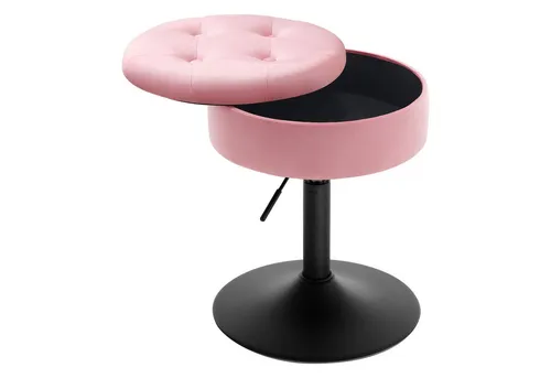 Woltu Drehhocker mit Stauraum in pink von WOLTU