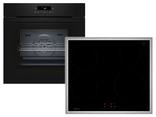 BTX46PIB0 Backofen-Set schwarz/edelstahl - Backöfen mit Energieeffizienz A+, großem Nutzinhalt von 71 Litern und vielseitigen Heizarten für perfekte Backergebnisse.