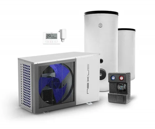 Luft Wasser Wärmepumpe Nexus M13 kW EVI Monoblock Komplettpaket Pumpengruppe GPO