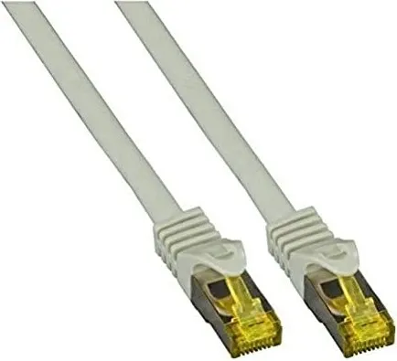 EFB RJ45 Patchkabel S/FTP,Cat.6A,LSZH,Cat.7 Rohk.,10m,grau