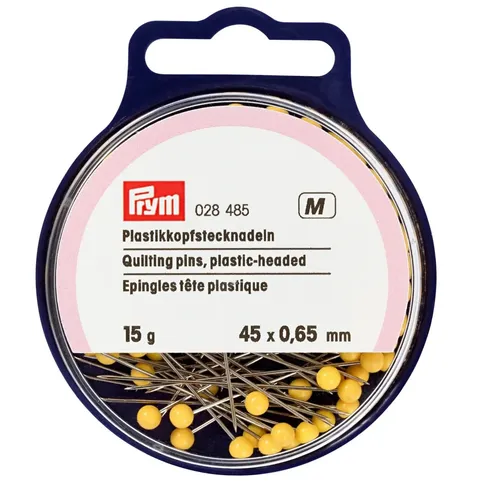 PRYM Quilt Stecknadeln gelb in runder Dose