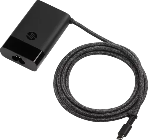 HP USB-C 65W Laptop Charger - Kompaktes Netzteil für alle USB-C Geräte, ideal für unterwegs und passt in jede Tasche