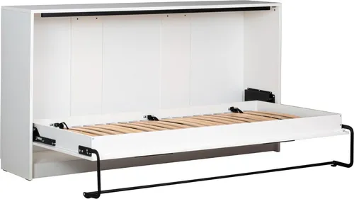 Schrankbett SLEEPBOX HB-90 Weiß Matt 90 x 200 - Das Schrankbett SLEEPBOX HB-90 verwandelt jeden Raum in einen komfortablen Schlafbereich. Mit einem cleveren Federmechanismus lässt es sich schnell und einfach öffnen und bietet so maximale Flexibilität im Raum.