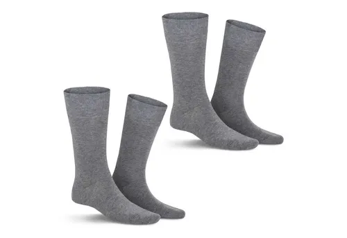 KUNERT Basicsocken Comfort Cotton 2-Pack (2-Paar) Herren Socken im Doppelpack mit hohem Baumwoll-Anteil