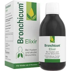 Bronchicum Elixir | Hustensaft mit Thymian & Primel - Medikamente bei Erkältung, pflanzlicher Hustensaft mit Thymian und Primel, wirkt hustenlösend und beruhigt die Bronchien, geeignet für Säuglinge ab 6 Monaten.