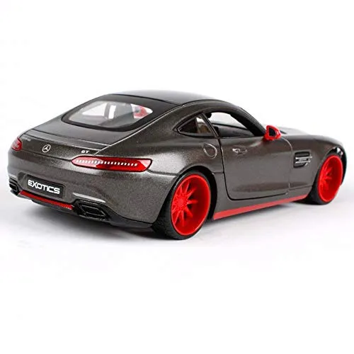 Maisto 32505 - Modellauto Mercedes AMG GT 1:24 - Modellfahrzeuge - Hochwertiges Modellauto im Maßstab 1:24, metallic-grau, ideal für Sammler und Motorsportfans ab 8 Jahren.