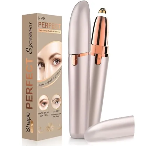 Augenbrauen Trimmer Damen aufladbar Augenbrauenrasierer: Präzisions Augenbrauentrimmer damen Gesichtshaartrimmer Schmerzlos Augenbrauen epilierer Augenbrauen haarentferner Eyebrow trimmer for Women