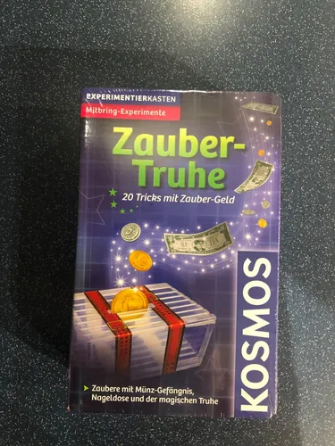 KOSMOS Zauber-Truhe 20 Tricks mit Zauber-Geld EXPERIMENTIERKASTEN ab 8 Jahr neu