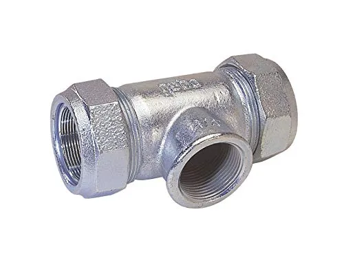 GEBO TG-Klemmverbinder DN 25 - Ø 33,7 mm - Leitungsinstallation mit beidseitigem Klemmen, ideal für Stahlrohrreparaturen und Neuinstallationen, temperaturbeständig bis 25 °C und geeignet für Trinkwasser.