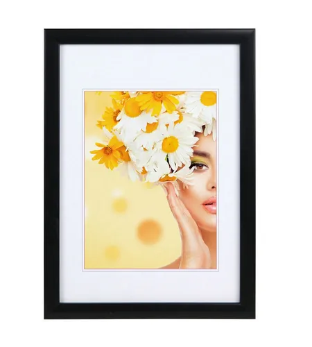 IDEAL TREND Bilderrahmen Kunststoffrahmen mit Klarglas Bilderrahmen PS-1 Frame Foto Collage Por