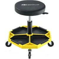 Costway Werkstatthocker 150 kg in gelb von Costway