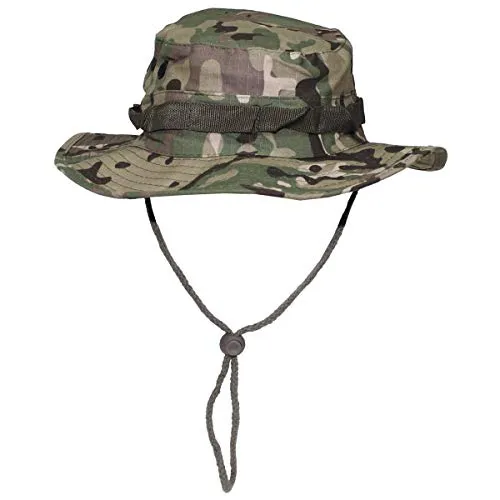 MFH Buschhut US mit Kinnband GI Boonie Rip Stop, L, Operation Camo