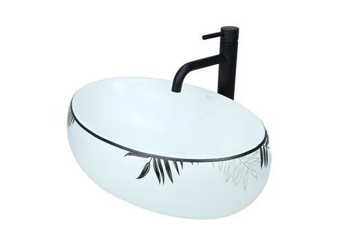 GTM Design Aufsatzwaschbecken LINDA - Modernes Waschbecken aus hochwertiger Sanitärkeramik, kratzfest und leicht zu reinigen. Ideal für individuelle Badezimmergestaltung dank flexibler Montage und vielfältiger Designs.