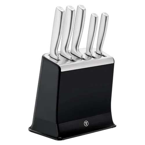 Tefal EverSharp Pro 5-teiliges Messer-Set mit selbstschärfendem Messerblock