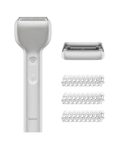 Laifen T1 Pro Rasierer Herren, Elektrorasierer mit Hochgeschwindigkeitsmotoren 12.000 Schnitte/min.*2, 100 Minuten Akkulaufzeit, Wasserdicht nach IPX7, Reisetauglich(Aluminiumlegierung)