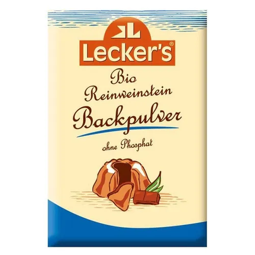 Lecker´s Reinweinstein Backpulver 4x21g Bio von Leckers