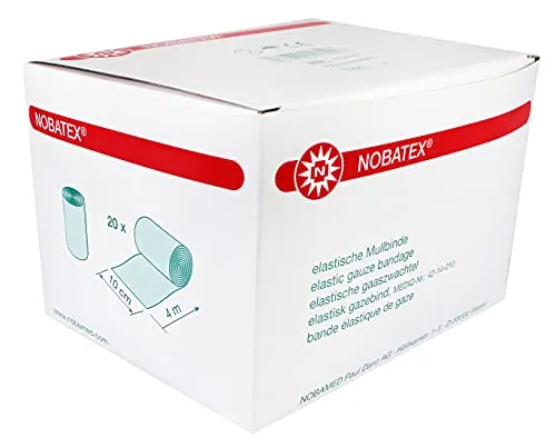 Nobamed elastische Mullbinden Nobatex 20 Stück (10 cm x 4 m)