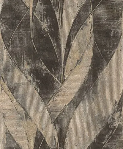 Rasch Vliestapete Industrial Schwarz 10,05 m x 0,53 m in schwarz von Rasch