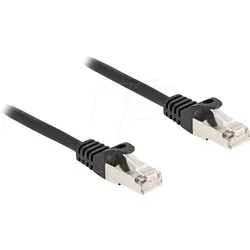 DELOCK 80185 - RJ50 Kabel, Stecker / Stecker, S/FTP, 0,25 m, schwarz