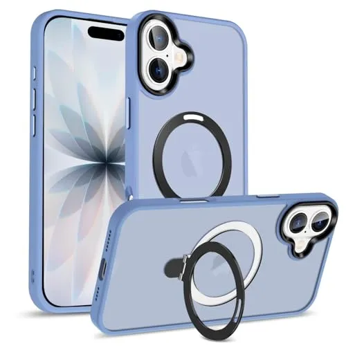 CoolGadget Magnet Hülle für iPhone 17 Skin Hülle für MagSafe, ultradünne Magnet Case mit Soft-Grip, kompatibel mit iPhone 17 (6,3 Zoll), Blau