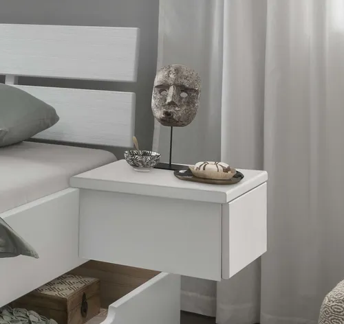 Home affaire Nachttisch Progress Bettablage Rechts, Hängeschrank, Nachtkonsole, mit Schubkasten, Hängend, FSC Zertifiziertes Kiefer Massivholz