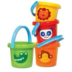 Bunte Eimer für den Sandkasten von BLS