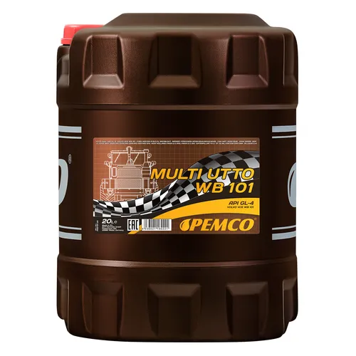 PEMCO Multi UTTO WB 101 Getriebeöl 20 Liter - Motoröl für verschiedene Anwendungen, geeignet für viele Marken wie Volvo, Caterpillar und John Deere, sorgt für optimale Schmierung und Schutz.