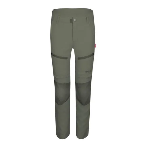 Trollkids Kids Nordfjord Zip-Off Pants Slim Fit 164, Clay Green