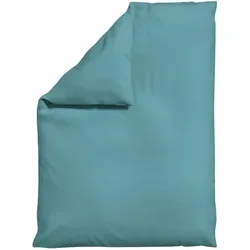 Schlafgut Bettdeckenbezug Woven Satin 155x220 cm - Pastellblau - Hochwertiger Bettdeckenbezug aus Woven Satin in Pastellblau, 155x220 cm. Pflegeleicht, atmungsaktiv und schadstoffgeprüft für einen angenehmen Schlafkomfort.