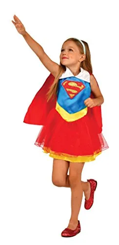 Rubie's - Offizielles Kostüm Tutu + Haarreif – Supergirl, Kinder, I-G31976M, 4-6 Jahre