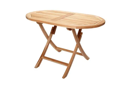 Outdoor Klapptisch BUTTERFLY aus massivem Teakholz - Kompakter, klappbarer Gartentisch in edlem Braun, ideal für den Außenbereich. Witterungsbeständig und platzsparend – perfekt für gemütliche Stunden im Freien.