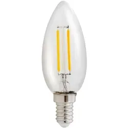 5er Pack LED Leuchtmittel in Kerzenform klar mit E14 Sockel 4 Watt 450 Lumen warmweiß 2700K
