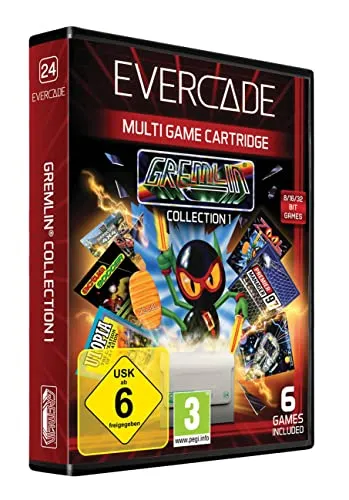 Blaze Evercade Gremlin Cartridge 1 - Veraltete Systeme & Micro-Konsolen – Erlebe 6 Klassiker von Gremlin in einer einzigartigen Retro-Sammelhülle für nostalgische Gaming-Momente!
