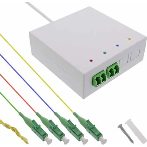 InLine® FTTH Verlängerungsbox 4x LC/APC 10m